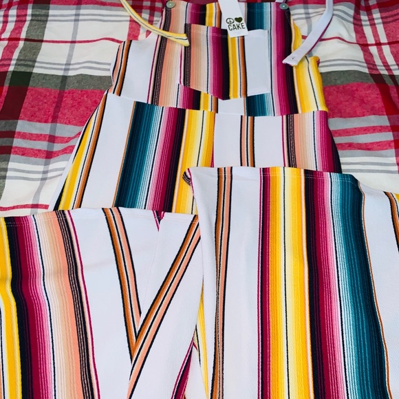 Cake NWT bell bottom overalls size L - Picture 3 of 4